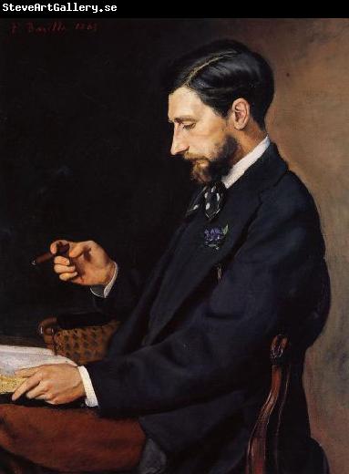 Frederic Bazille Portrait of Edmond Maitre